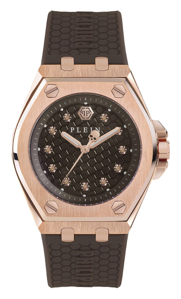 Philipp Plein Brown Round Dial Quartz Analog Women Watch