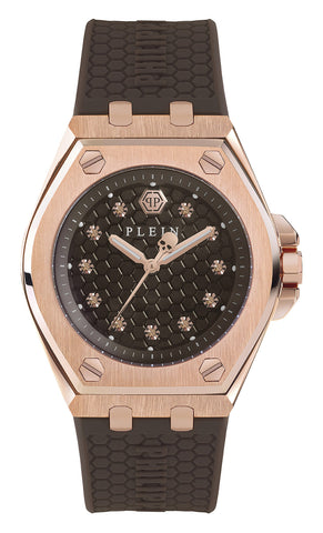 Philipp Plein Brown Round Dial Quartz Analog Women Watch