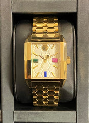 Philipp Plein Gold Square Dial Quartz Women Watch