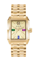 Philipp Plein Gold Square Dial Quartz Women Watch