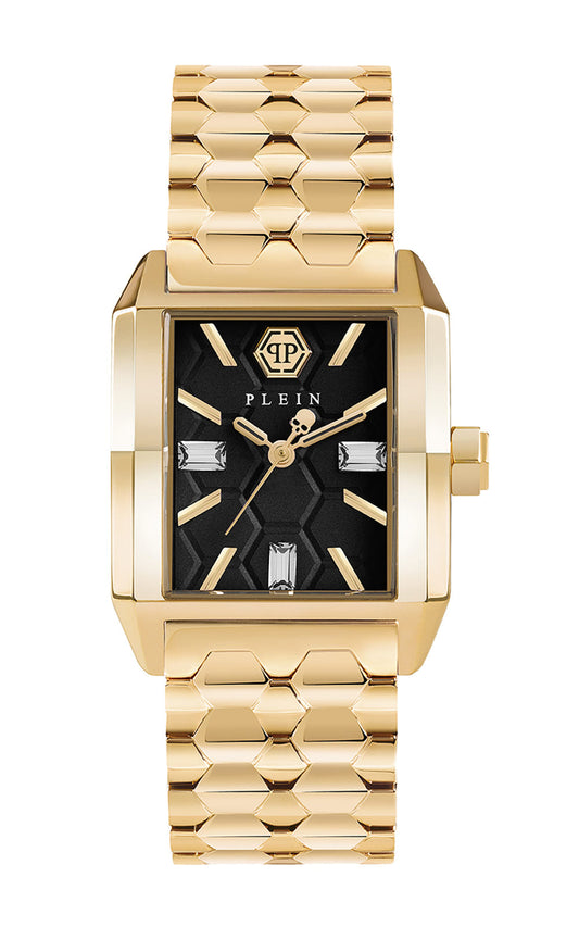 Philipp Plein Gold Square Dial Quartz Women Watch