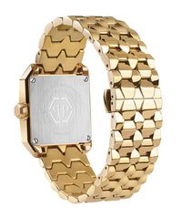 Philipp Plein Gold Square Dial Quartz Women Watch