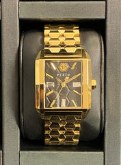 Philipp Plein Gold Square Dial Quartz Women Watch