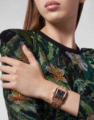 Philipp Plein Rose gold Square Dial Quartz Women Watch