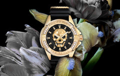 Philipp Plein The $Kull Gold Dial Quartz Unisex Watch