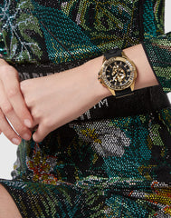 Philipp Plein The $Kull Gold Dial Quartz Unisex Watch