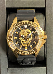 Philipp Plein The $Kull Gold Dial Quartz Unisex Watch
