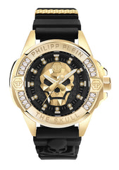 Philipp Plein The $Kull Gold Dial Quartz Unisex Watch