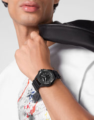 Philipp Plein The $Kull Black Dial Quartz Unisex Watch