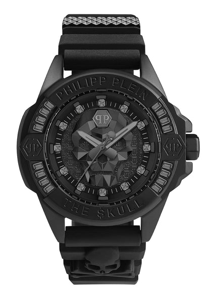 Philipp Plein The $Kull Black Dial Quartz Unisex Watch
