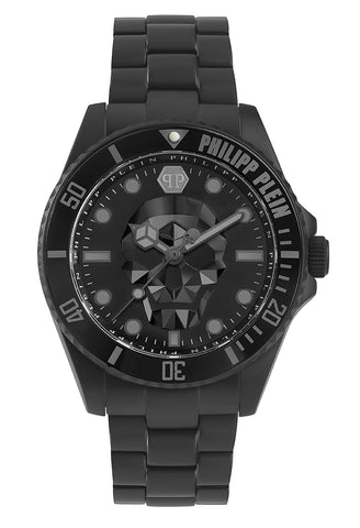 Philipp Plein The $Kull Black Dial Quartz Men Watch