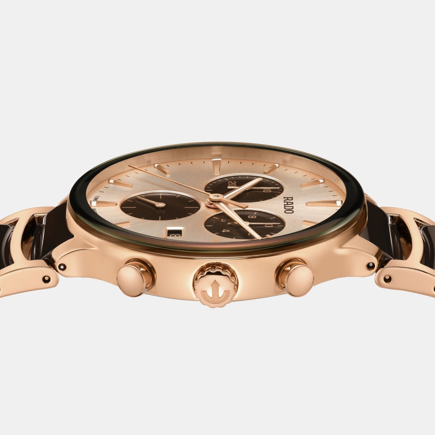 Centrix Men Quartz Champagne Brown Dial Chronograph Stainless Steel Watch R30212402