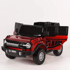 Red & Black 2.4G Battery Operated Ride On Jeep Q-1156 | Remote & Manual Drive