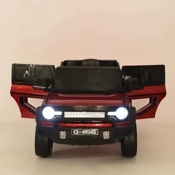 Red & Black 2.4G Battery Operated Ride On Jeep Q-1156 | Remote & Manual Drive