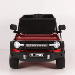 Red & Black 2.4G Battery Operated Ride On Jeep Q-1156 | Remote & Manual Drive