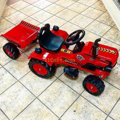 Brand New Battery Operated Red Ride on Tractor for Kids |  with Powerful Motor System