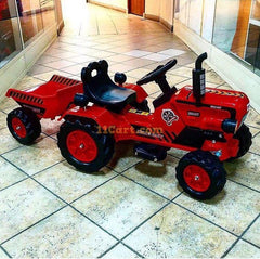Brand New Battery Operated Red Ride on Tractor for Kids |  with Powerful Motor System