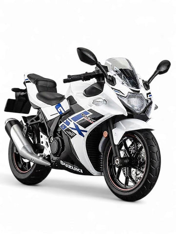 White Suzuki GSX-250R Metal Model Diecast Bike - Scale 1:12 with Acrylic Transparent Box - TV-O-24 |