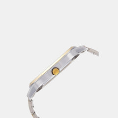 Classics Men Quartz White Dial Analog Stainless Steel Watch TW000R424