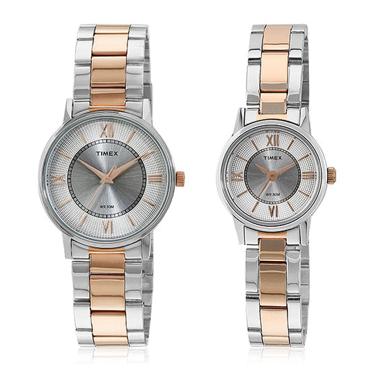 Timex Classics Silver Round Dial Quartz Analog Unisex Watch