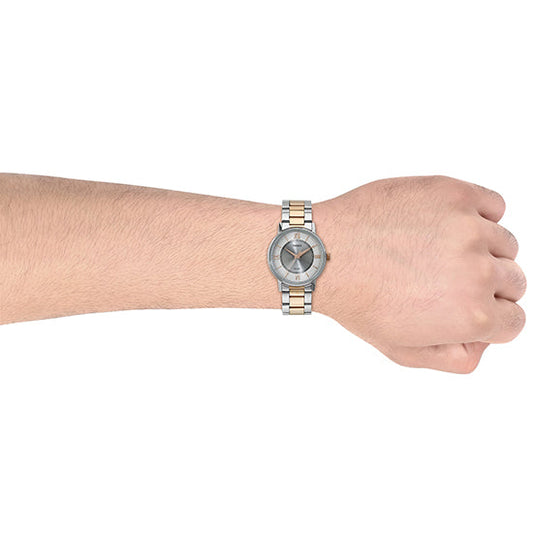 Timex Classics Silver Round Dial Quartz Analog Unisex Watch