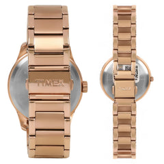 Timex Empera Rose Gold Round Dial Quartz Analog Unisex Watch