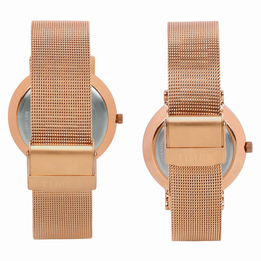 Timex Empera Blue Round Dial Quartz Analog Unisex Watch