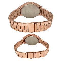 Timex Empera Rose Gold Round Dial Quartz Analog Unisex Watch