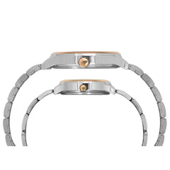 Timex Empera Silver Round Dial Quartz Analog Unisex Watch