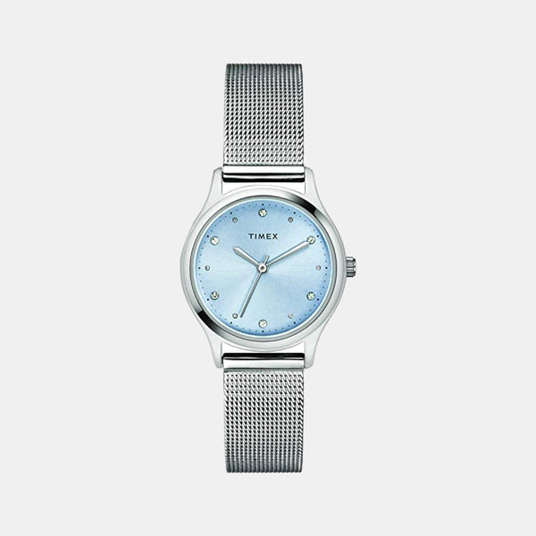 Classics Women Quartz Blue Dial Analog Stainless Steel Watch TW0TL8708
