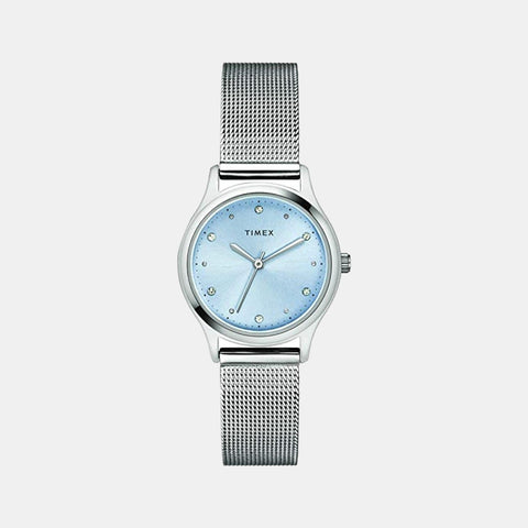 Classics Women Quartz Blue Dial Analog Stainless Steel Watch TW0TL8708