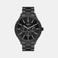 Fashion Men Quartz Black Dial Multi-Function Stainless Steel Watch TWEG18410