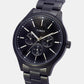 Fashion Men Quartz Black Dial Multi-Function Stainless Steel Watch TWEG18410