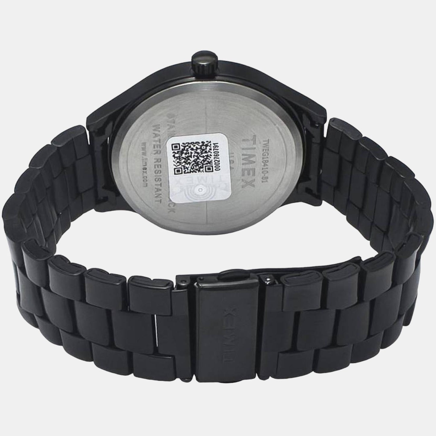 Fashion Men Quartz Black Dial Multi-Function Stainless Steel Watch TWEG18410