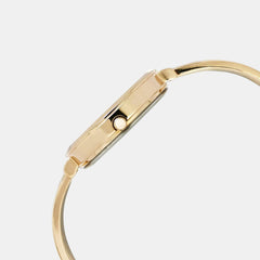 Fashion Women Quartz Black Dial Analog Stainless Steel Watch TWEL12805