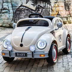 11Cart Volkswagon Beetle Style 12V Kids Electric Ride-On Car