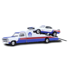 1974 Dodge Truck & 1971 Dodge Challenger 1:64 M2 Machines diecast hauler scale model
