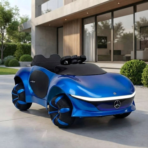 Mercedes Benz 12V Ride on Car with remote & Manual Drive for Kids - Red