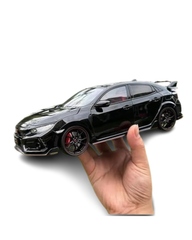 1 18 for Honda Civic Type R FK8 2021 Car Model Alloy Collection Model Diecast Car Enthusiast Collectible Ornaments Simulation Vehicle Playset(Yellow)