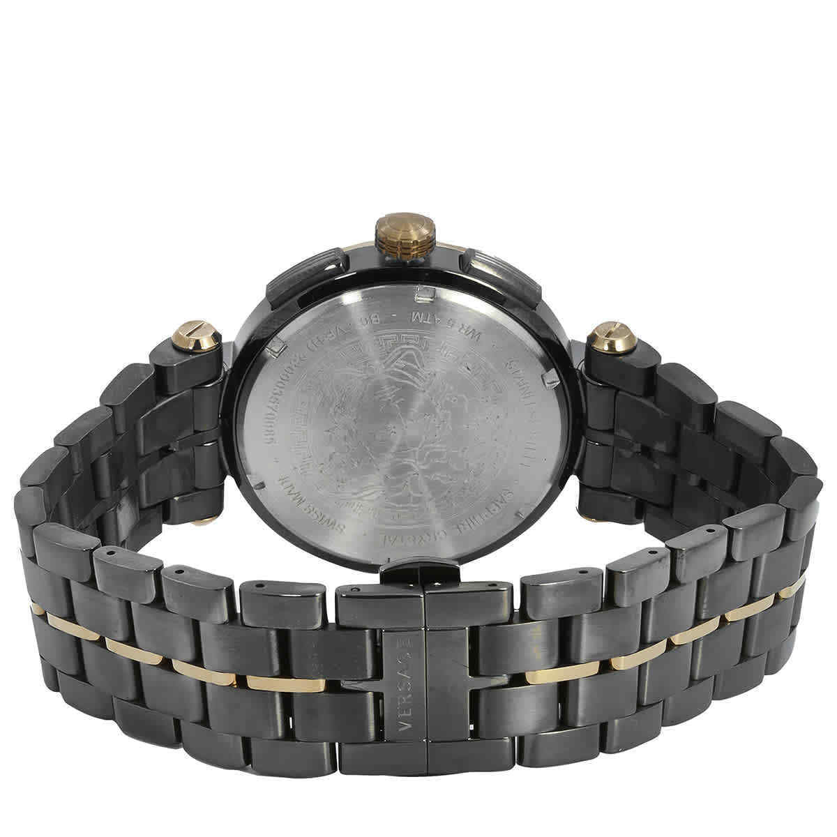 Versace Aion Black Round Dial Quartz Analog Men Watch