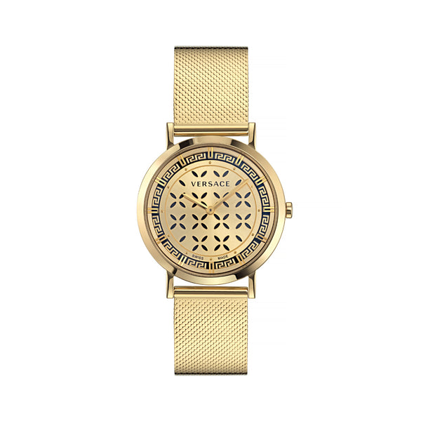 Versace New Generation Gold Round Dial Quartz Analog Women Watch