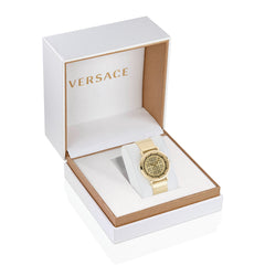 Versace New Generation Gold Round Dial Quartz Analog Women Watch