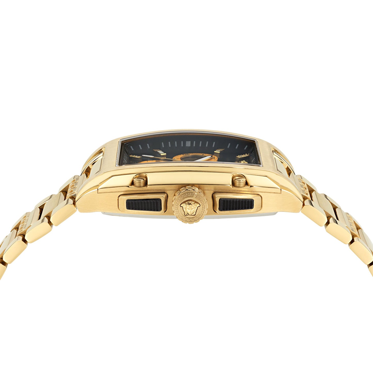 Versace Dominus Black Tonneau Dial Quartz Analog Men Watch