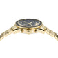 Versace Greca Dome Gold Round Dial Quartz Men Watch