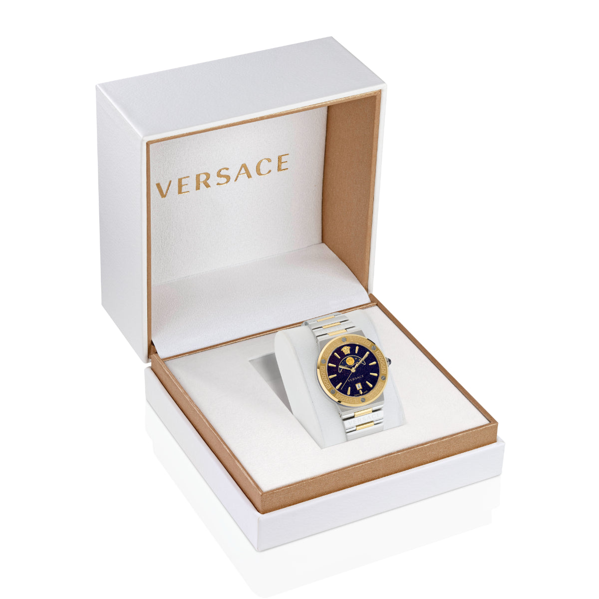 Versace Greca Logo Blue Round Dial Quartz Analog Unisex Watch