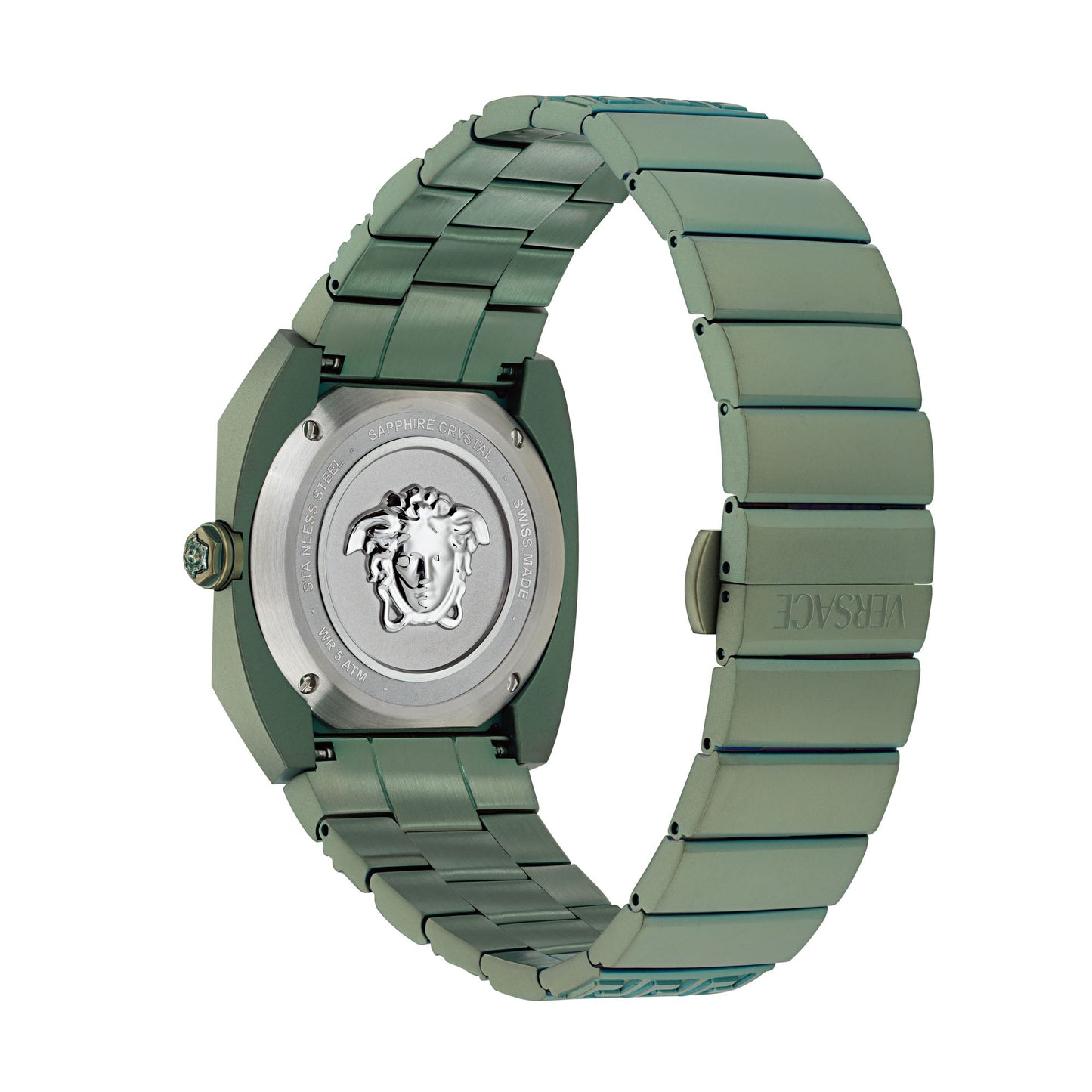 Versace Active & Tech Antares Green Octogonal Dial Quartz Analog Men Watch