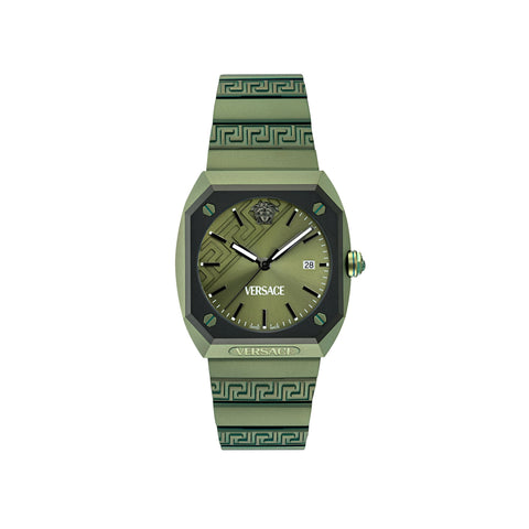 Versace Active & Tech Antares Green Octogonal Dial Quartz Analog Men Watch