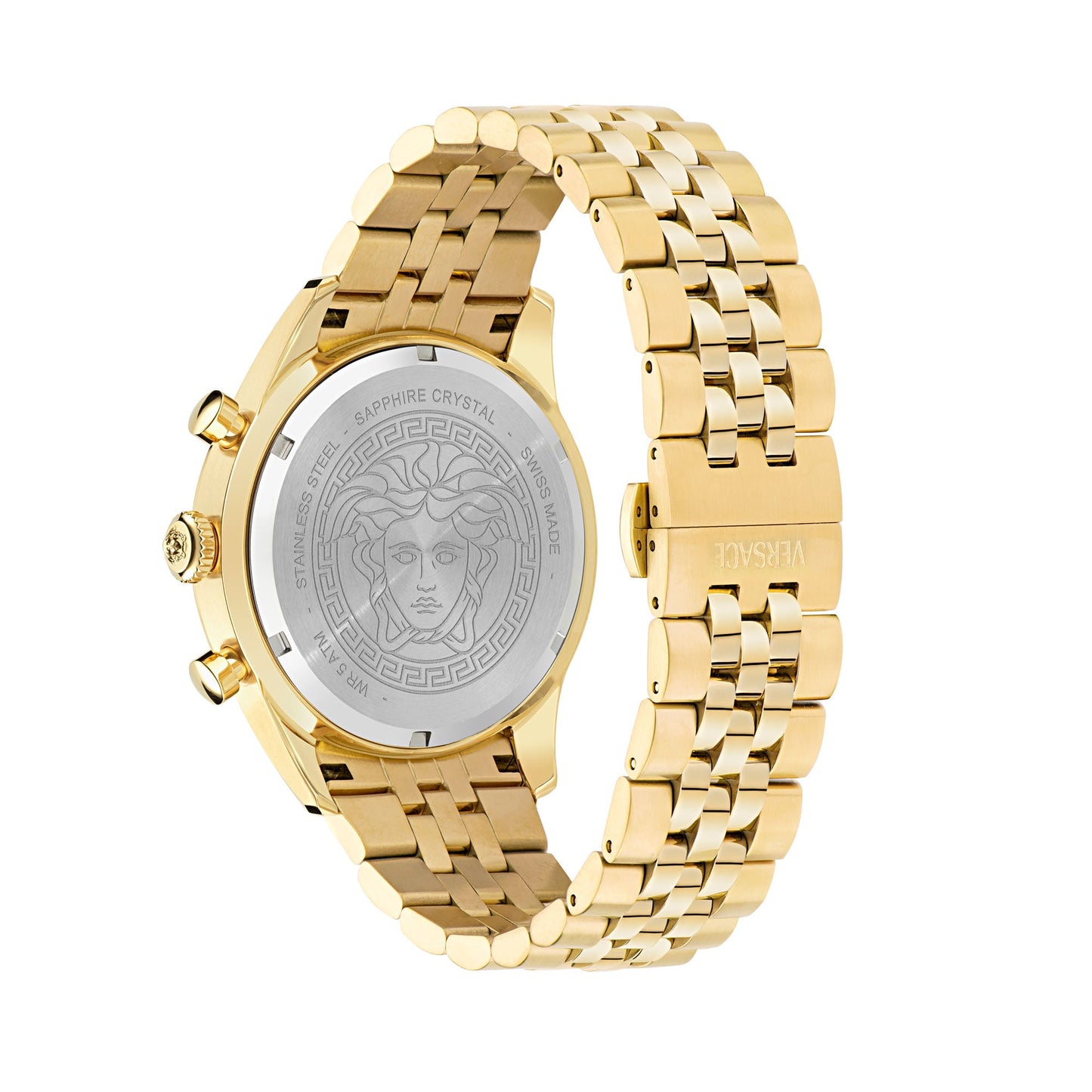 Versace Chrono Master Black Round Dial Quartz Analog Men Watch