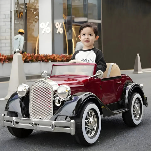 2025 Vintage Kids Car Dual Accelerator