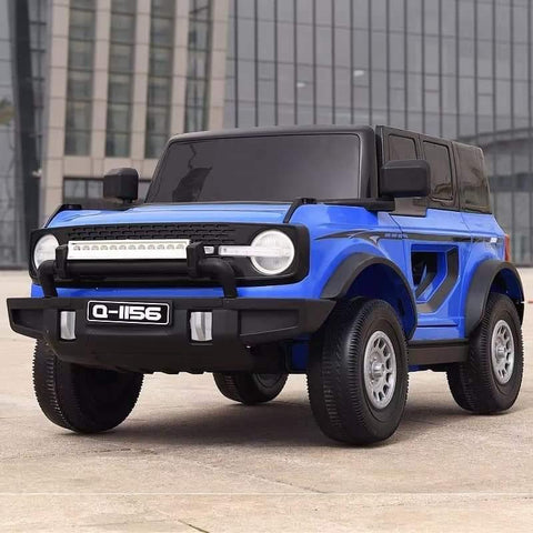 Red & Black 2.4G Battery Operated Ride On Jeep Q-1156 | Remote & Manual Drive